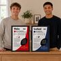 Personalised Rugby Print – 21st Birthday Gift Featuring Your Birth‑Year Season, thumbnail 1 of 10