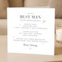 For My Best Man On My Wedding Day Card From Groom, thumbnail 1 of 7