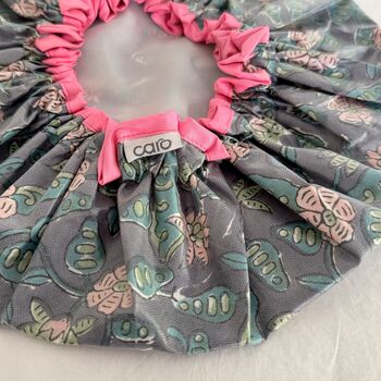 Waterproof Shower Cap In Sultry Nights Print, 2 of 4