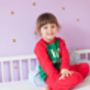 Personalised Child Believes Christmas Pyjamas, thumbnail 3 of 5