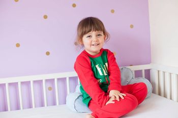 Personalised Child Believes Christmas Pyjamas, 3 of 5