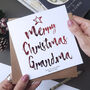 Personalised Christmas Card | Special Grandma | Gran, thumbnail 2 of 4