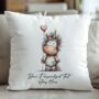 Personalised Whimsical Valentine Anniversary Love Cushion, thumbnail 12 of 12