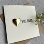 Love You Mum Acrylic Heart Mother's Day Card, thumbnail 4 of 4