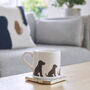 Chocolate Cocker Spaniel Organic Cotton Tea Towel, thumbnail 3 of 12