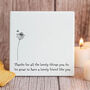 Thank You For All The Things You Do Porcelain Square Friendship Coaster Keepsake Gift, thumbnail 2 of 3