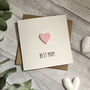 Best Mummy/Mum Acrylic Heart Birthday Card, thumbnail 1 of 5