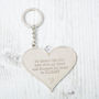 Mother And Family Large Heart Message Keyring, thumbnail 5 of 11