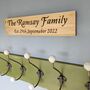 Family Name And Date Wooden Sign, thumbnail 1 of 5