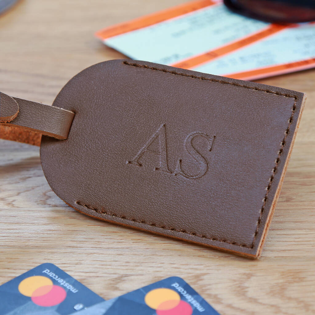 Personalised Faux Leather Luggage Tag By Duncan Stewart