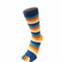 Essential Everyday Mid Calf Stripy Cotton Toe Socks, thumbnail 8 of 8
