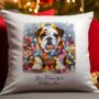 Personalised Bulldog In Christmas Lights, thumbnail 9 of 10