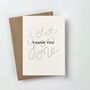'I Owe You One' Letterpress Thank You Card, thumbnail 2 of 3