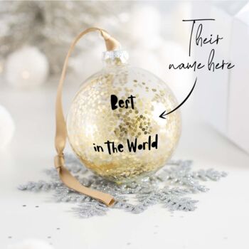 Personalised Best Grandparents Christmas Bauble, 3 of 3