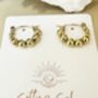 Amais Earrings 18k Gold Plated Titanium, Hypoallergenic + Waterproof, thumbnail 3 of 7