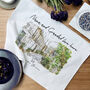 Personalised Watercolour First Home New Home Tea Towel, thumbnail 3 of 7
