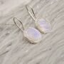 Rainbow Moonstone Sterling Silver Oval Earrings, thumbnail 9 of 12