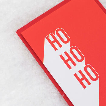 'Ho, Ho, Ho' Christmas Card, 3 of 6