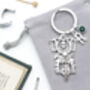 Motorbike Personalised Skeleton Keyring Biker Gift, thumbnail 6 of 8