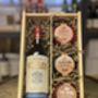 Personalised Rioja And Cheese Wooden Hamper, thumbnail 2 of 4