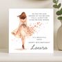 Personalised 18th Birthday Card For Niece Floral Dress, thumbnail 7 of 8