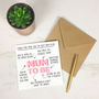 Personalised 'Things That Make You Mum To Be' Card, thumbnail 2 of 4