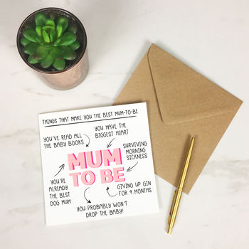 Personalised 'Things That Make You Mum To Be' Card, 2 of 4