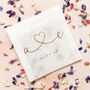 Set Of 10 Foil Initials Heart Wedding Confetti Bags, thumbnail 1 of 5