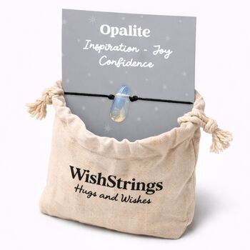 Opalite Wish Bracelet Inspiration Gift, 2 of 3