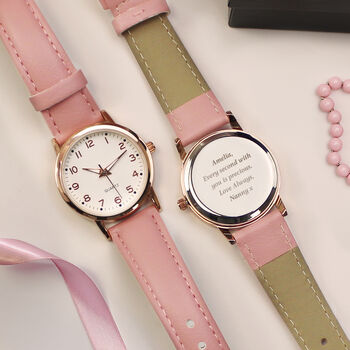 Personalised Girls Pink Watch, 3 of 3