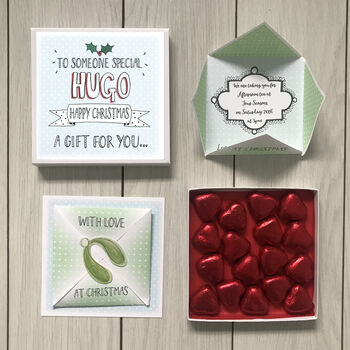Letterbox Personalised Mistletoe Christmas Voucher, 7 of 7