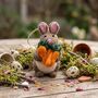 Handmade Felt Easter Beatrix Bunny Decoration, thumbnail 5 of 5
