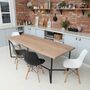 Infinity Solid Oak Dining Table, thumbnail 1 of 5
