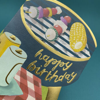 'Happy Birthday' BBQ Card, 2 of 2