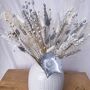 Christmas Dried Flowers In White And Silver, thumbnail 3 of 4