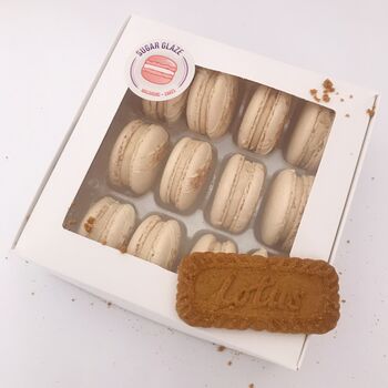 Lotus Biscoff Macarons Gift Box Of 12, 2 of 3