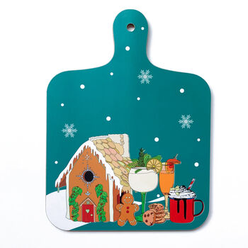 Mini Christmas Kitchen Heatproof Chopping Board, 7 of 10