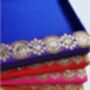 Sequined Indian Saree Tray / Gift Tray/ Hamper Base, thumbnail 2 of 5
