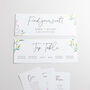 Wildflowers Wedding Table Plan Cards, thumbnail 2 of 4