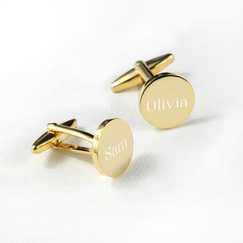 Monogrammed Round Cufflinks, 12 of 12