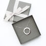 Sterling Silver Halo Necklace, thumbnail 6 of 6
