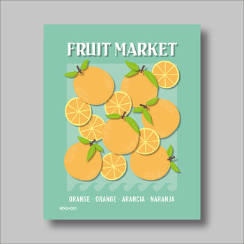 Orange Fruit Market Print, 2 of 2