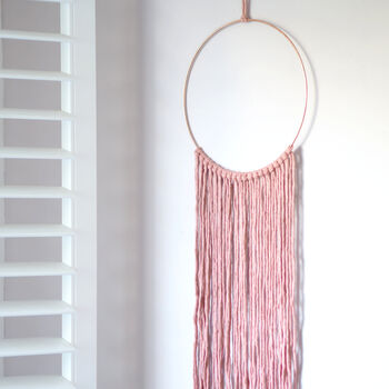 Eco Friendly Macrame Hoop Wall Hanging Craft Kit, 3 of 12