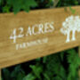 Extra Large Outdoor Wooden Sign With Posts, thumbnail 6 of 12