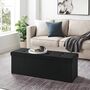 Padded Bench Storage Ottoman Chest Chair Stool Seat, thumbnail 6 of 12
