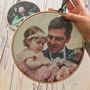 Personalised Daddy And Me Photo Hoop, thumbnail 2 of 7
