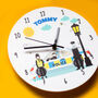 Children's Personalised Police Themed Bedroom Clock, thumbnail 5 of 7