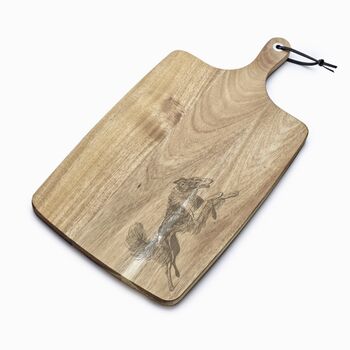 Personalised Borzoi Engraved Acacia Serving Board, 5 of 10