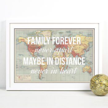 Personalised Family Map Print, 5 of 6