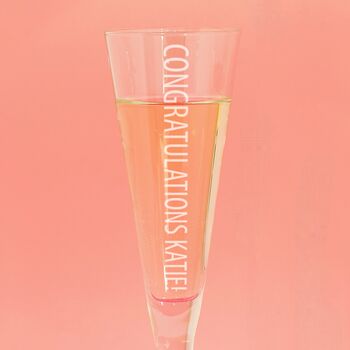 Your Own Message Champagne Flute, 2 of 2